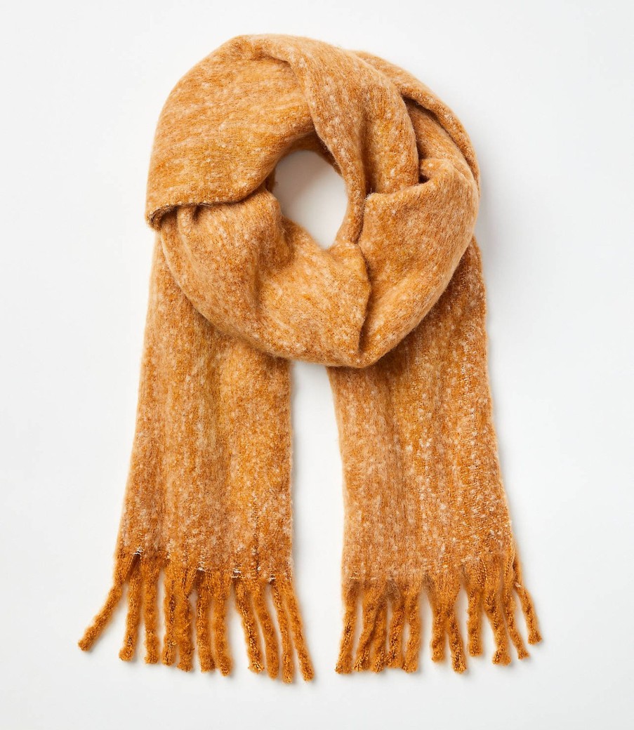 Clothing Loft | Cozy Fringe Scarf Perfect Camel