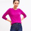 Clothing Loft | Crew Neck Cardigan Violet Orchid