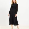 Clothing Loft | Clip Smocked Tiered Maxi Dress Black