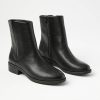 Accessories & Shoes Loft | Flat Ankle Boots Black