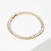 Accessories & Shoes Loft | Modern Tennis Bracelet Goldtone