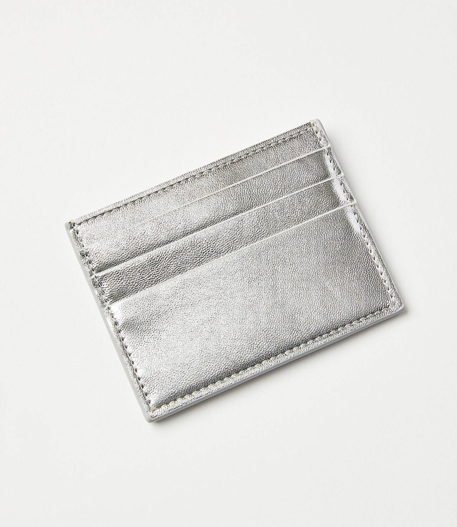 Accessories & Shoes Loft | Metallic Card Case Silvertone