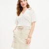 Clothing Loft | Twill Cargo Skirt Simply Khaki