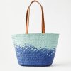 Accessories & Shoes Loft | Ombre Raffia Tote Bag Blue Multi