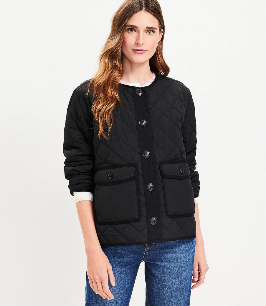 Clothing Loft | Quilted Field Jacket Black