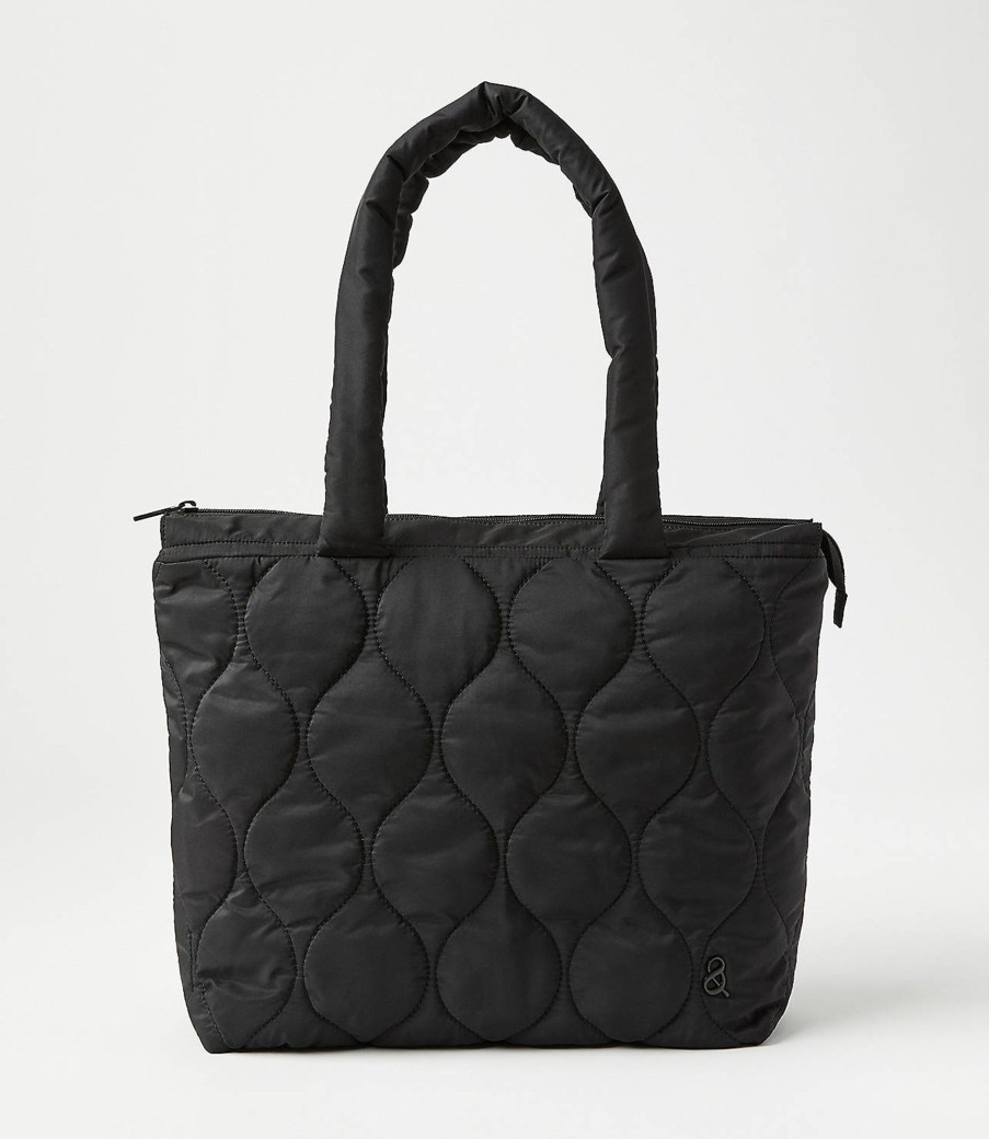 Clothing Loft | Lou & Grey Quilted Tote Bag Black