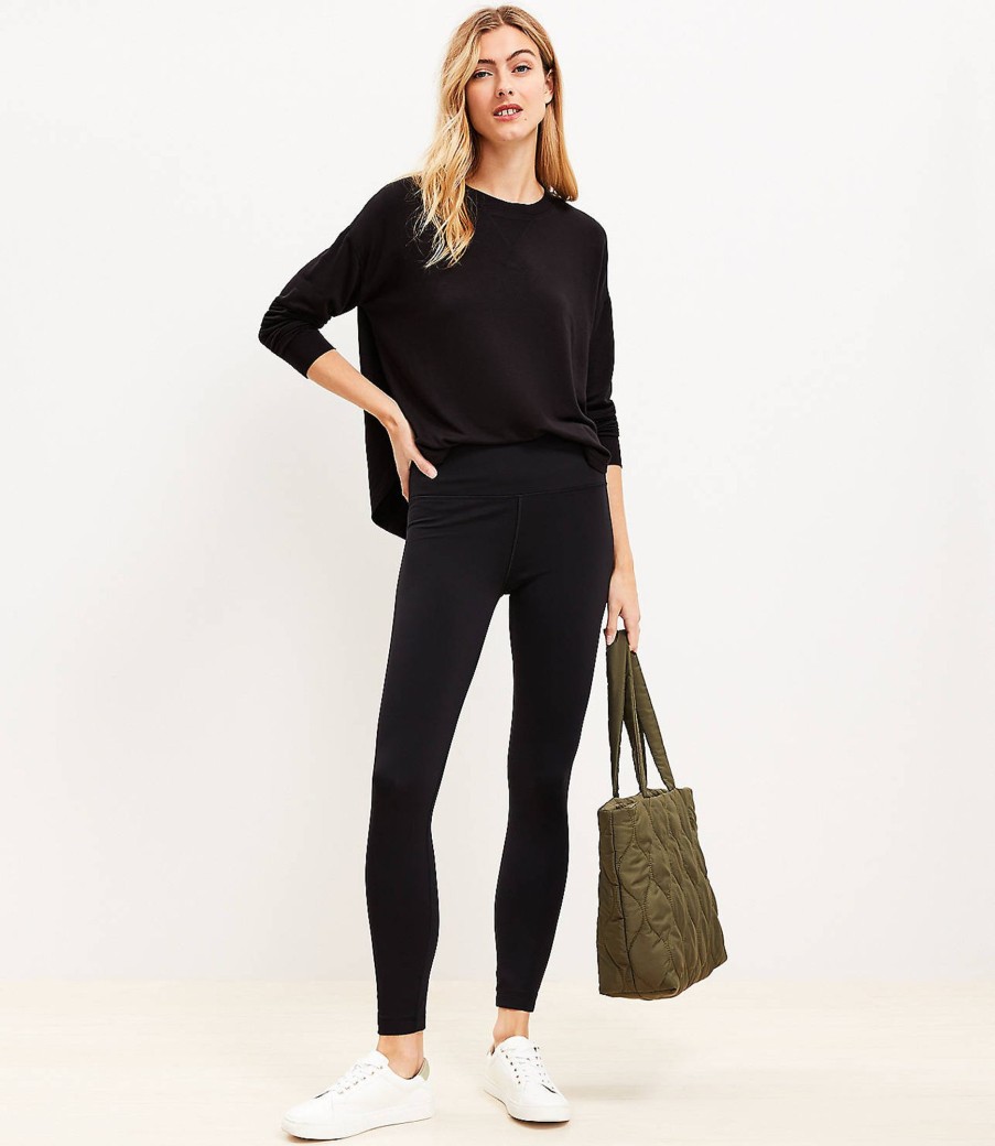 Clothing Loft | Lou & Grey Sporty Brushed Back Leggings Black