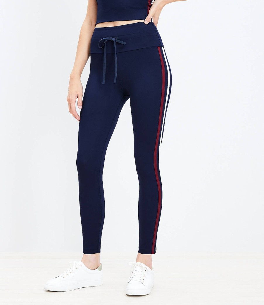 Clothing Loft | Lou & Grey Drawstring Softsculpt Pocket 7/8 Leggings Deep Space Blue