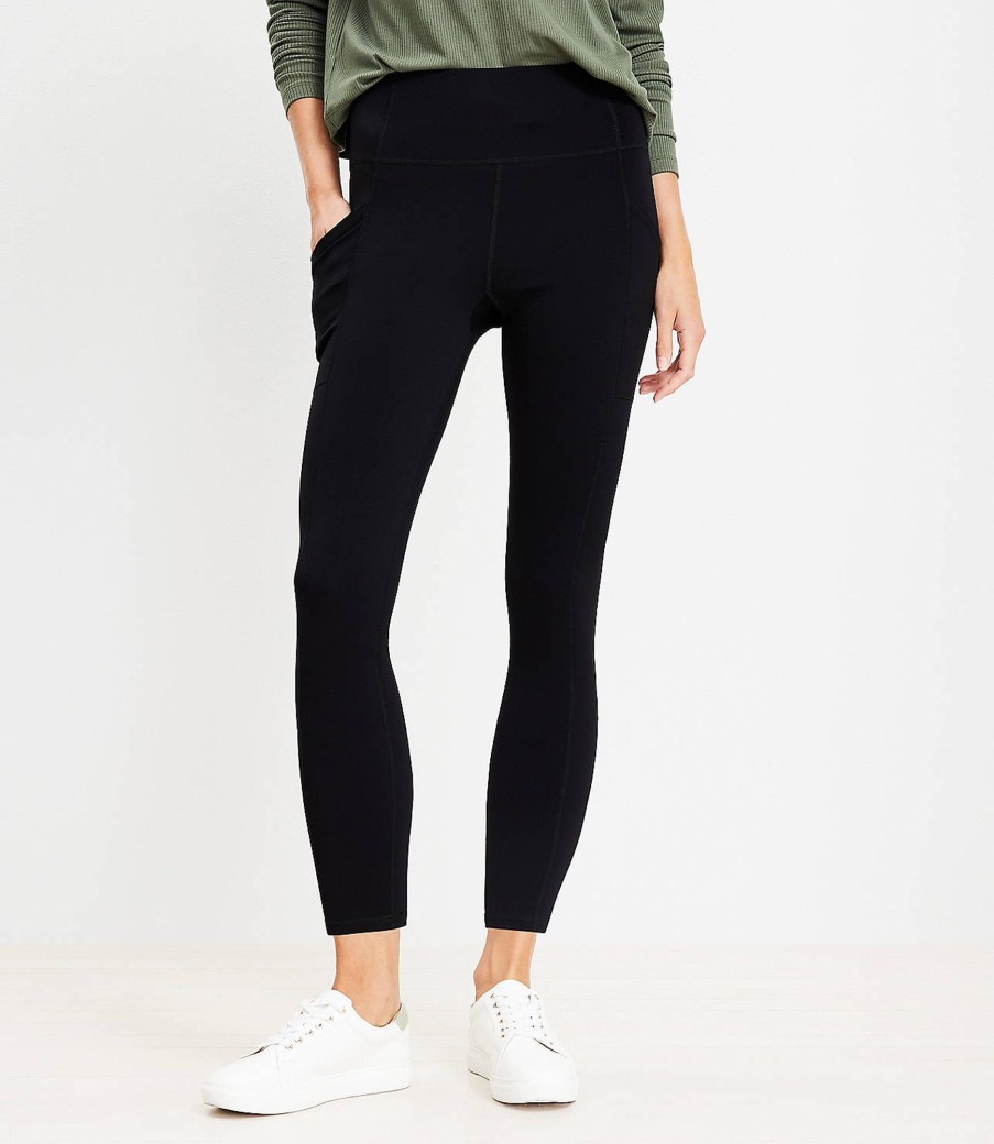 Clothing Loft | Lou & Grey High Waist Softsculpt Side Pocket 7/8 Leggings Black