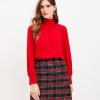 Clothing Loft | Clip Ruffle Smocked Blouse Tango Red