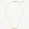 Accessories & Shoes Loft | Heart Bar Necklace Goldtone