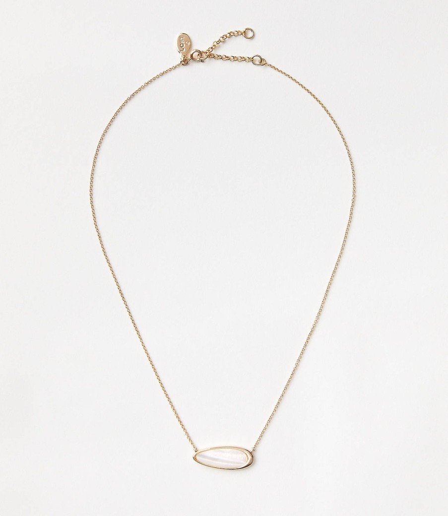 Accessories & Shoes Loft | Sculpted Bar Necklace Mother Of Pearl