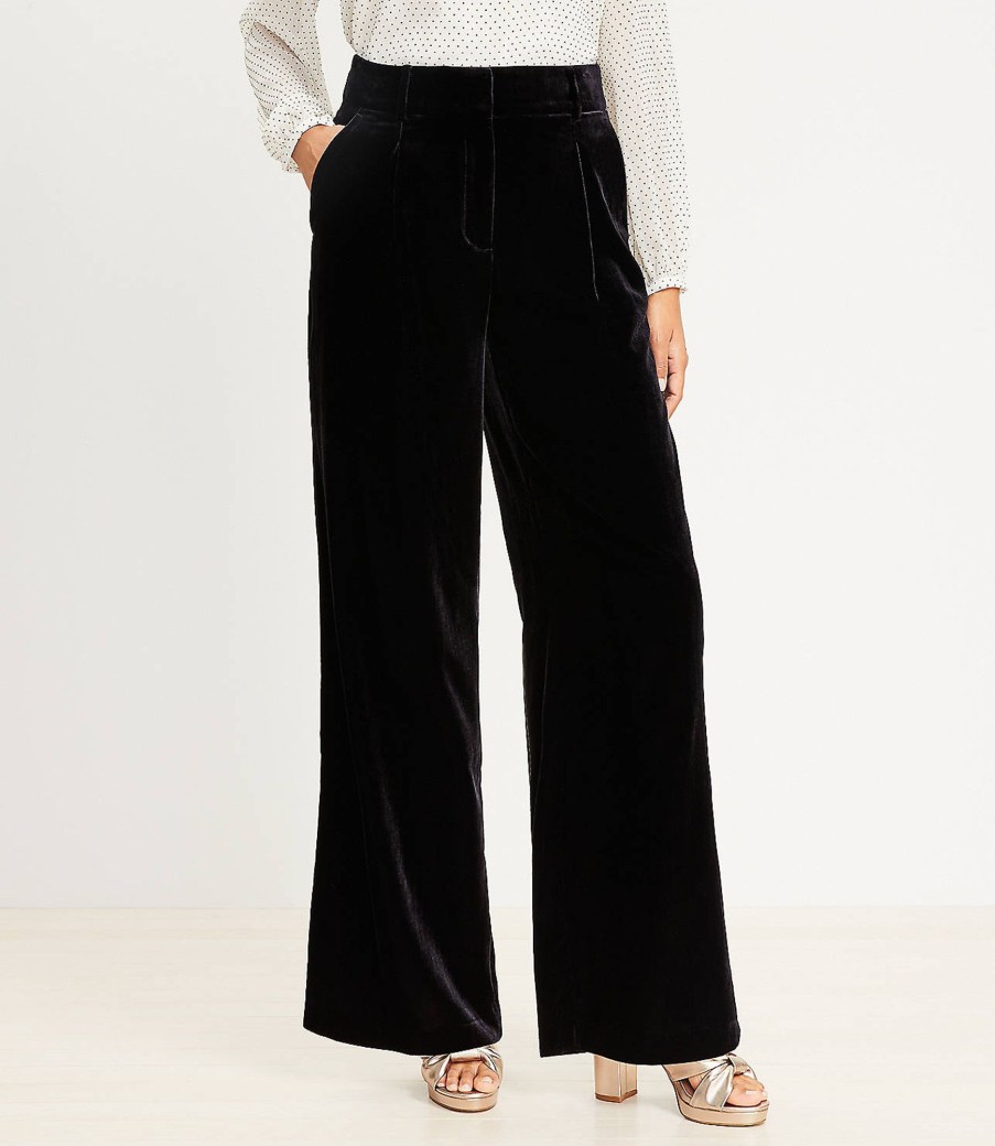 Clothing Loft | Curvy Peyton Trouser Pants In Velvet Black