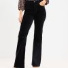 Clothing Loft | Five Pocket Slim Flare Pants In Velvet Black