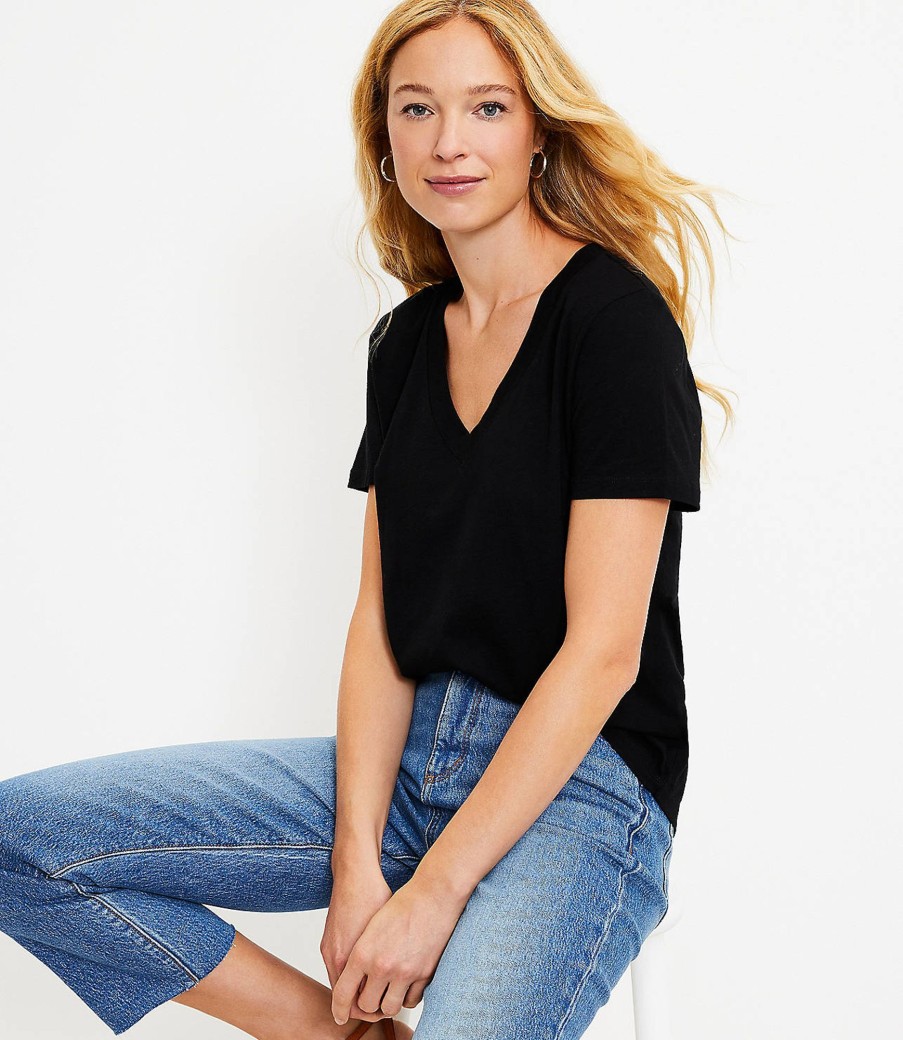 Clothing Loft | Everyday V-Neck Tee Black