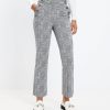 Clothing Loft | Mariner Kick Crop Pants In Plaid Bi-Stretch Whisper White